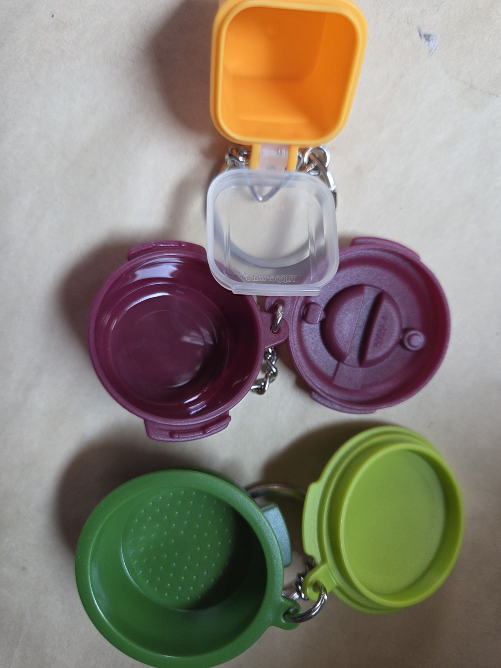 Tupperware Keychain Sets - Picture 2 of 4